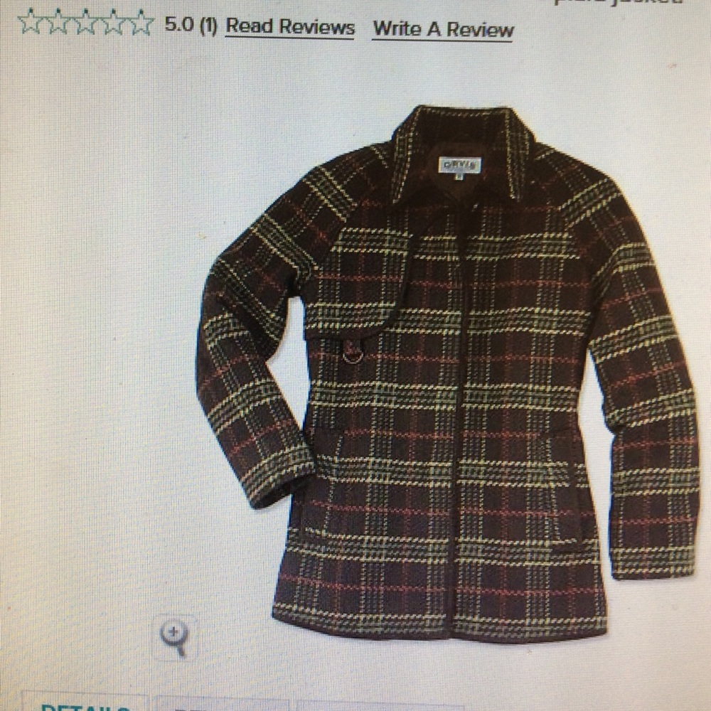 Orvis Plaid Jacket - Size S